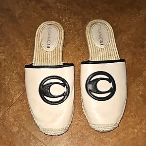 Coach Chalk Channing Espadrilles Size 7.5B